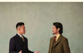 [CULTUM] 1930s Pinstripe Double-Breasted Peak Lapel Suit