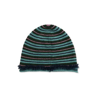 [Moromoro2] Striped Lace-Up Cold Hat
