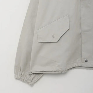 Oversized cropped military jacket