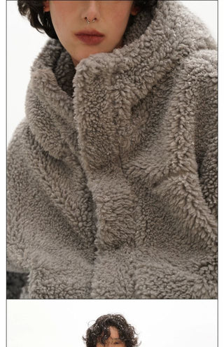 MASONPRINCE Fleece Short Hooded Jacket