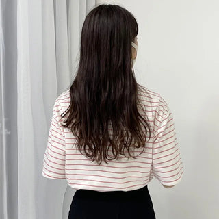 basic striped short sleeved tee