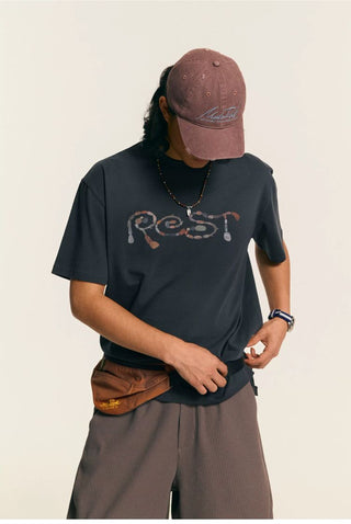 [Monterest] 5A Antibacterial Heathered Relaxed Tee