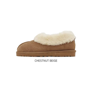 [High-Quality Leather] 0629 Cowhide Slip-on Mini Boots