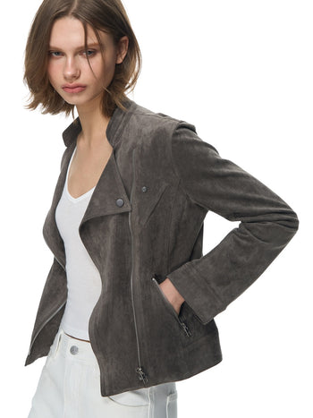 [NECY] Vintage Suede Short Jacket