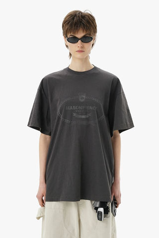 [MASONPRINCE] Graphic Short Sleeve T-Shirt
