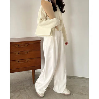 2-pleat wide slacks