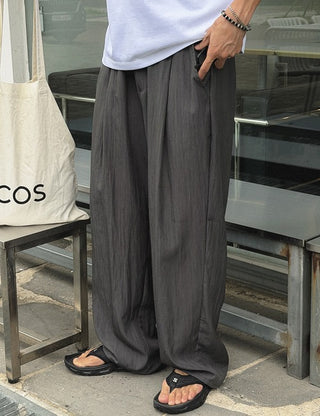 Cooling Light Nylon Elastic Waist Pants (5 colors)