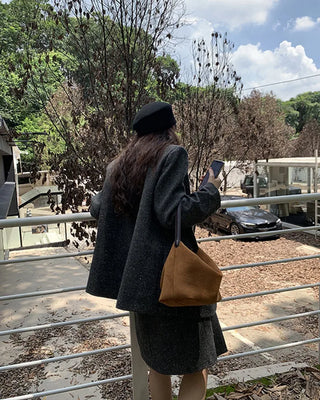 Suede bag