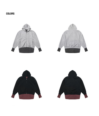 [MASONPRINCE] Faux Two-piece Hooded Jacket