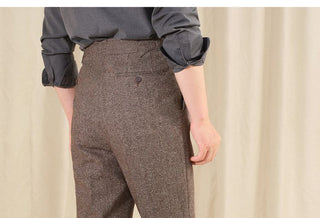 [CULTUM] Neapolitan Double Pleat Wool Blend Trousers