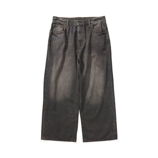 [Monterest] Washed Wide Leg Denim Pants