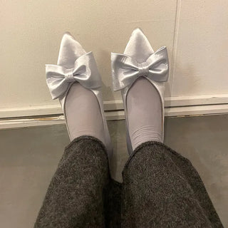 Big Ribbon Flat Shoes