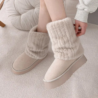 Fur Warmer Platform Mid-Calf Boots (1 color)