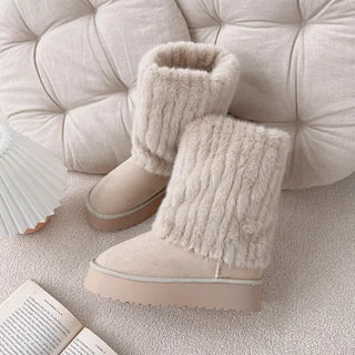 Fur Warmer Platform Mid-Calf Boots (1 color)