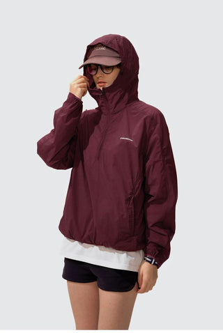 [Monterest] Packable Hooded Half-Zip Anorak
