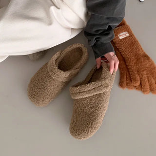 2-Way Boa Mule Sandals/Slippers