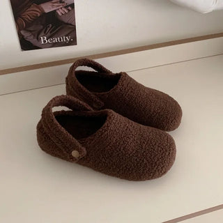 2-Way Boa Mule Sandals/Slippers