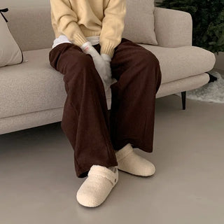2-Way Boa Mule Sandals/Slippers
