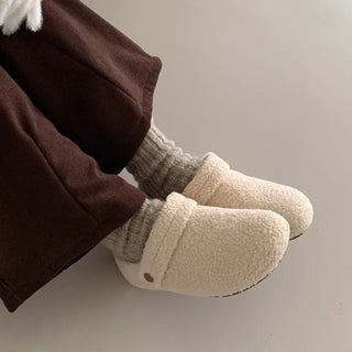 2-Way Boa Mule Sandals/Slippers