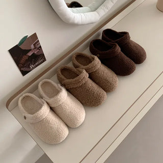 2-Way Boa Mule Sandals/Slippers