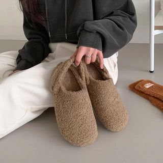 2-Way Boa Mule Sandals/Slippers