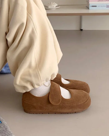 High quality! Boa-lined Mary Jane strap shoes