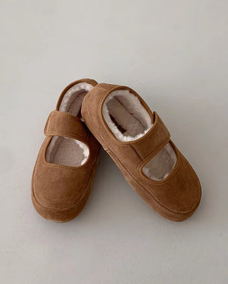 High quality! Boa-lined Mary Jane strap shoes