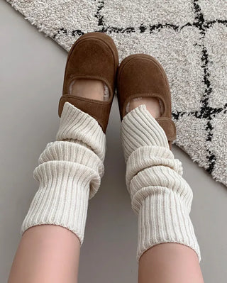High quality! Boa-lined Mary Jane strap shoes