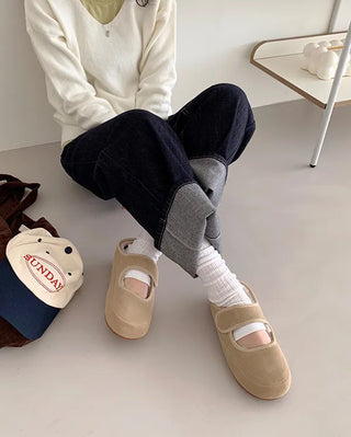 High quality! Boa-lined Mary Jane strap shoes