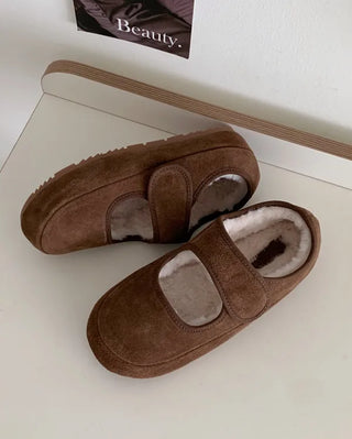 High quality! Boa-lined Mary Jane strap shoes