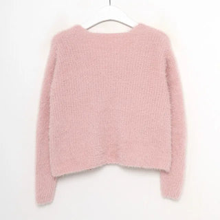 Fur Camisole Cardigan Set