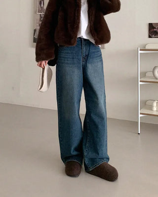 Platform felt suede mules