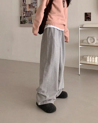 Platform felt suede mules