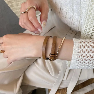 Leather bracelet