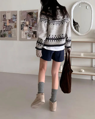 Suede mini fur boots