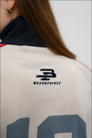 [MASONPRINCE] Racing Half-Zip Pullover