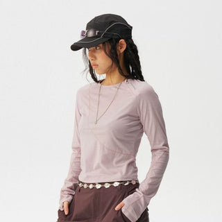 [Monterest] Slim Fit Panel Long Sleeve T-Shirt
