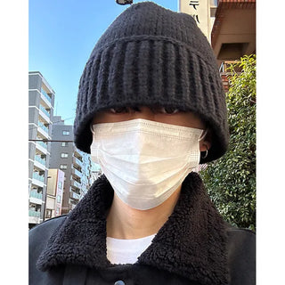Knit bucket hat
