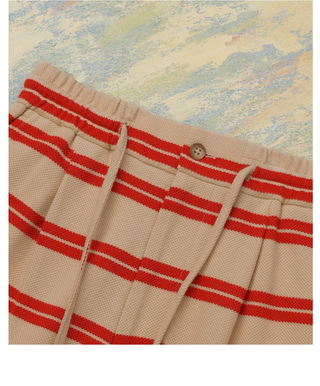 [CULTUM] Striped Knit Shorts