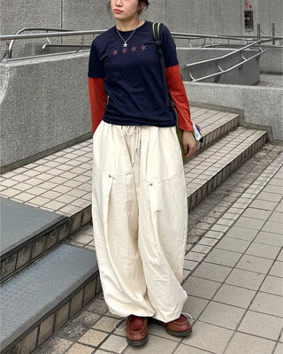 (Unisex) Rivet Tuck Balloon Pants
