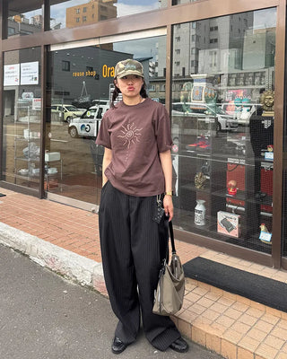 Sun motif T-shirt
