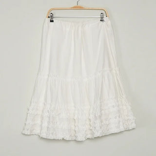 Frilled long skirt