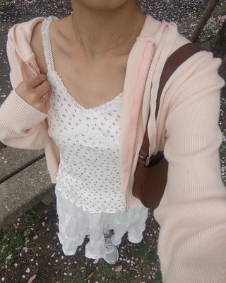 Lace flower pattern camisole