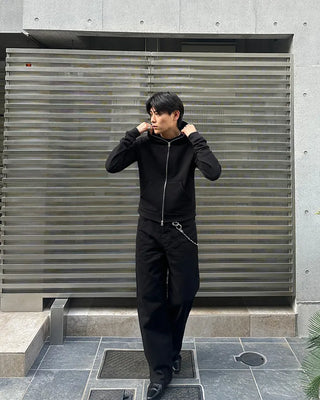 Basic zip-up hoodie