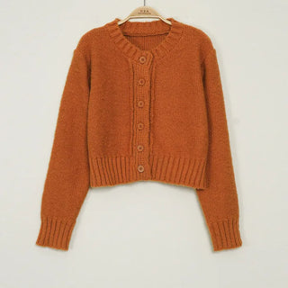 Button-up knit cardigan