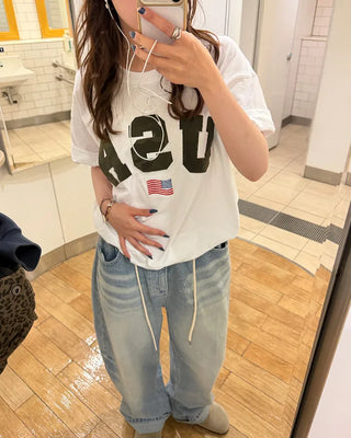 Camouflage Lettering T-Shirt