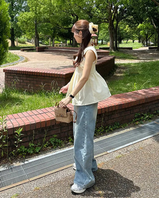 Asymmetrical Twist Bustier Blouse