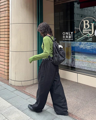 Pintuck Drawstring Balloon Pants