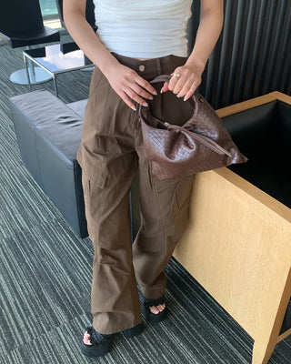 Intrecciato Ribbon Shoulder Bag