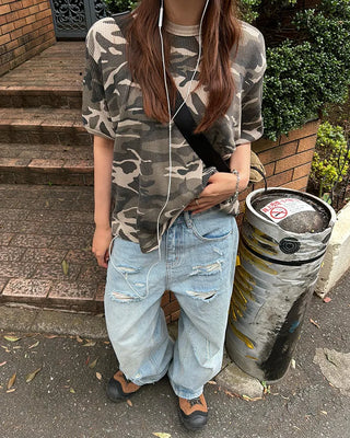 Camo Ringer T-shirt